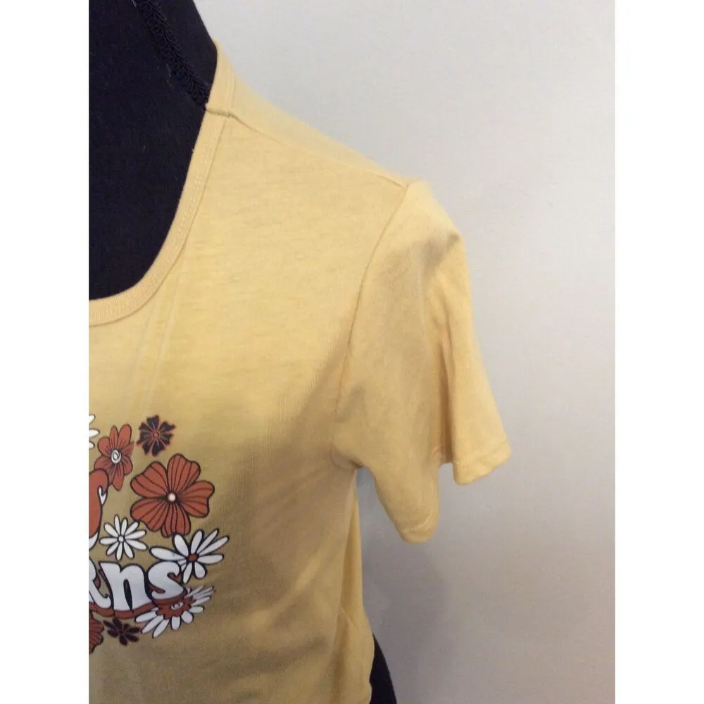 Texas Longhorns Crop Top floral Short sleeve Tee Size XS - Image 4