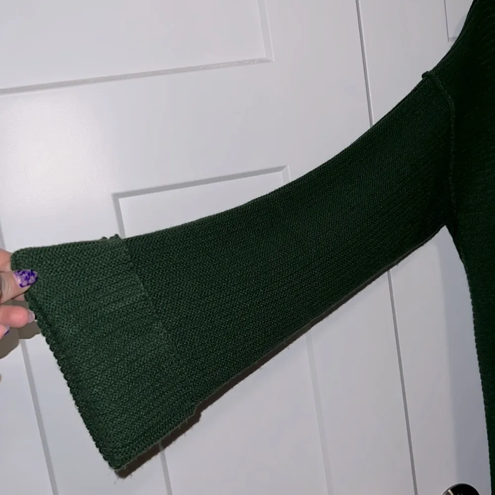 Ribbed Flare Sleeve Sweater - Image 3