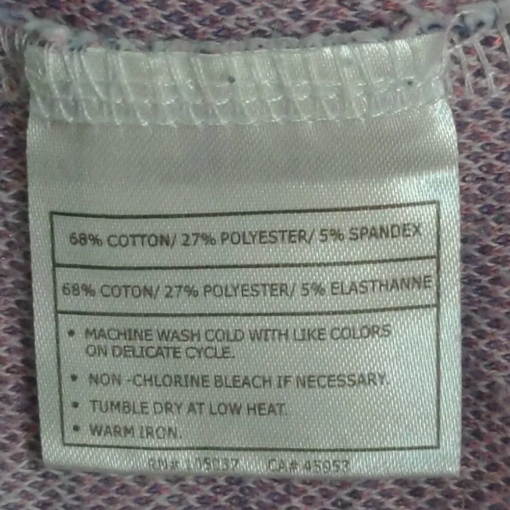 Ariat Womens Cardigan Sweater Pink Geometric Long Sleeve Open Front Neckline XXL - Image 7