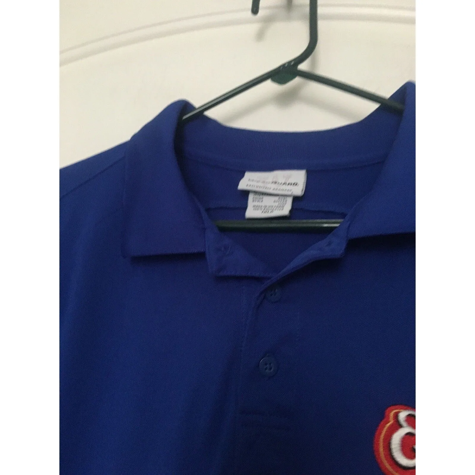 Wearguard Adult Unisex Short Sleeve Polo Shirt Edwards Since 1950 Size 1XL Blue - Image 4