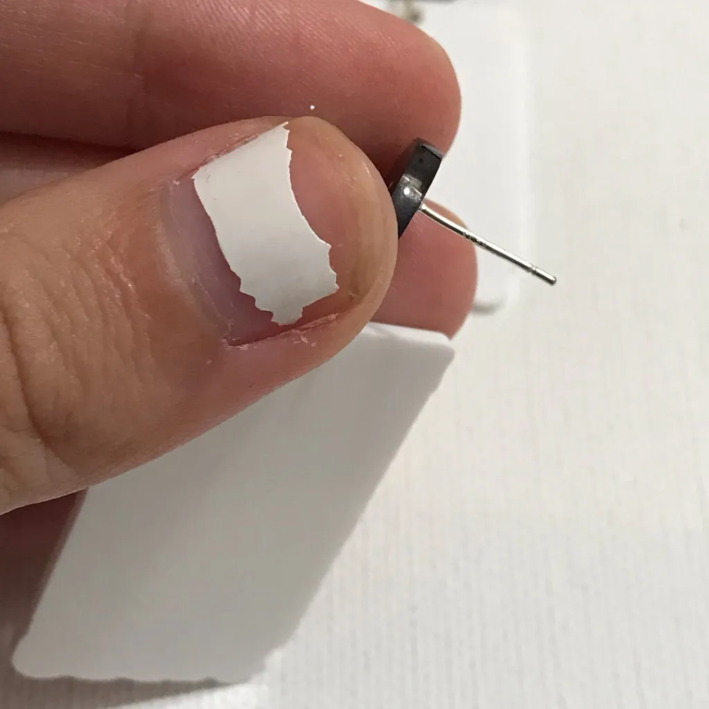 Cute Ghost Ghostly Halloween Vibes Acrylic Earrings Sterling Silver Posts - Image 5