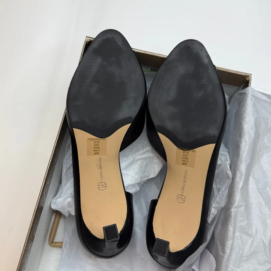 Giani Bernini Women's Valorr Peep Toe d'Orsay Leather Pumps- Size 6.5 - Image 9