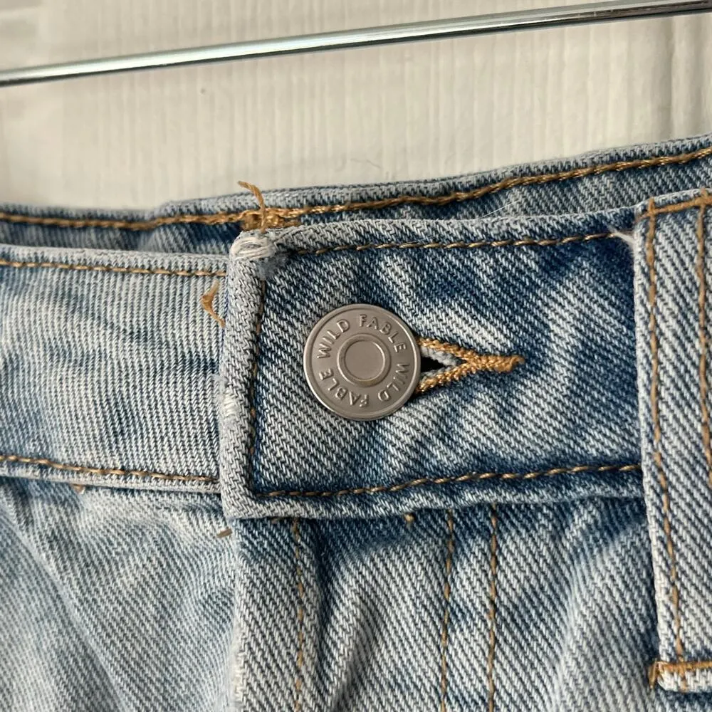 Wild Fable Button Fly Highest Rise Shorts - Size 6 - Image 3