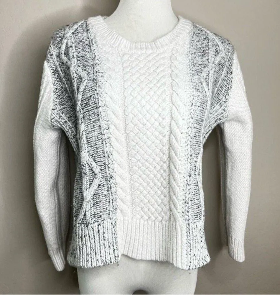 Derek Lam 10 Crosby Cable Knit Sweater Grey - Image 2