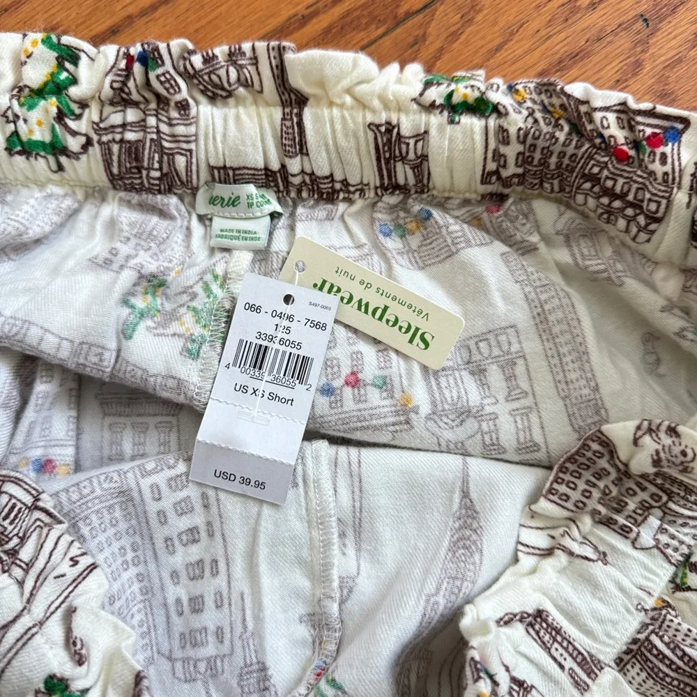New American Eagle women’s NYC Pajama lounge pants Brown X - small - Image 8