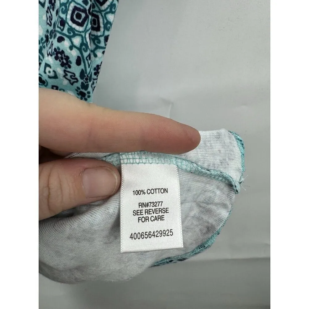 Croft & Borrow The Classic Tee‎ Women Small Blue V Neck Short Sleeve NEW Retro - Image 8