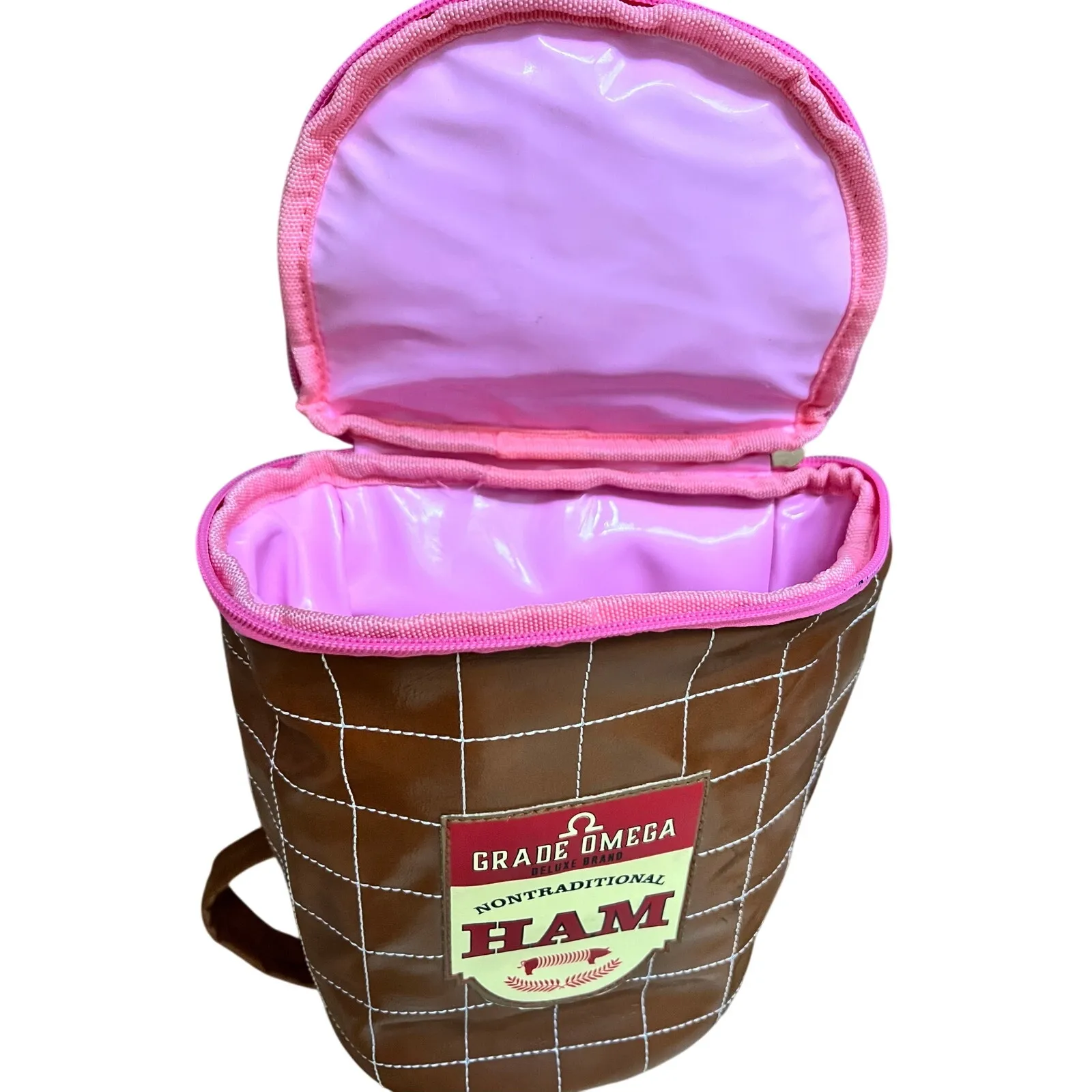 NWT New Meow Wolf Omega Mart Ham Backpack Artsy Bag Purse 3D Whimsy Brown - Image 7