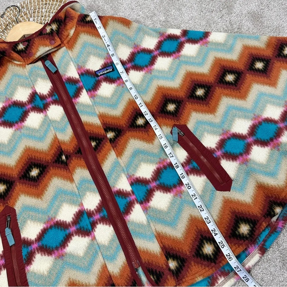 Patagonia Womens Lightweight Synchilla Fleece Poncho Oversized Timber Twist XS/S - Image 16