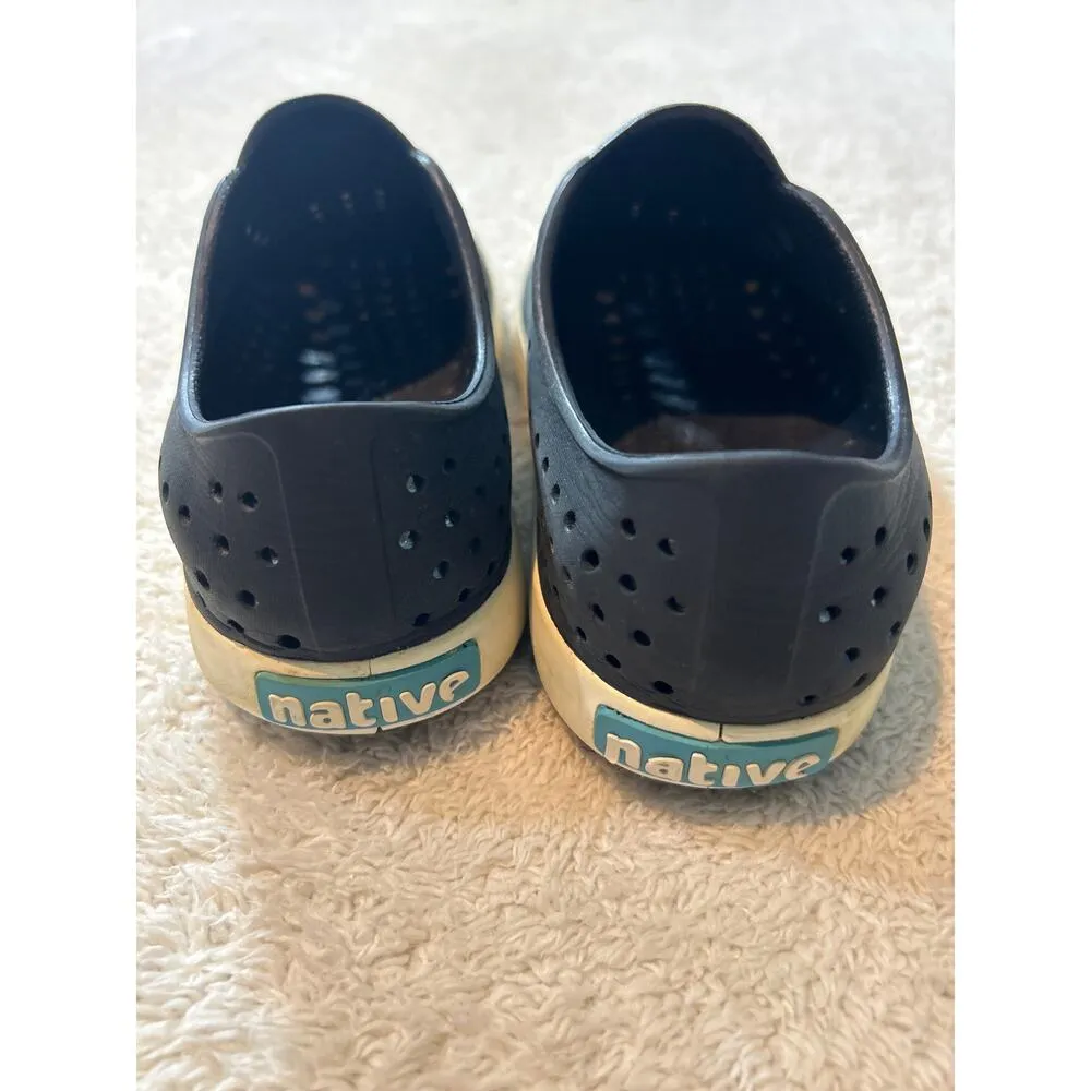 Native Sneakers M6 W8 Navy Blue Rubber Water Shoes Adult Jefferson Size 8 - Image 9