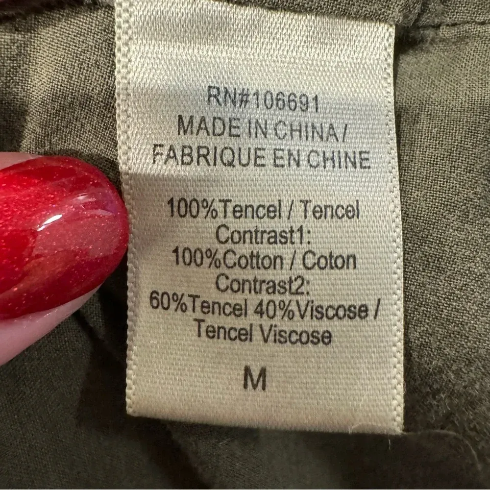 YFB Young Fabulous & Broke‎ Olive Army Green Utility Bomber Jacket size Medium - Image 5