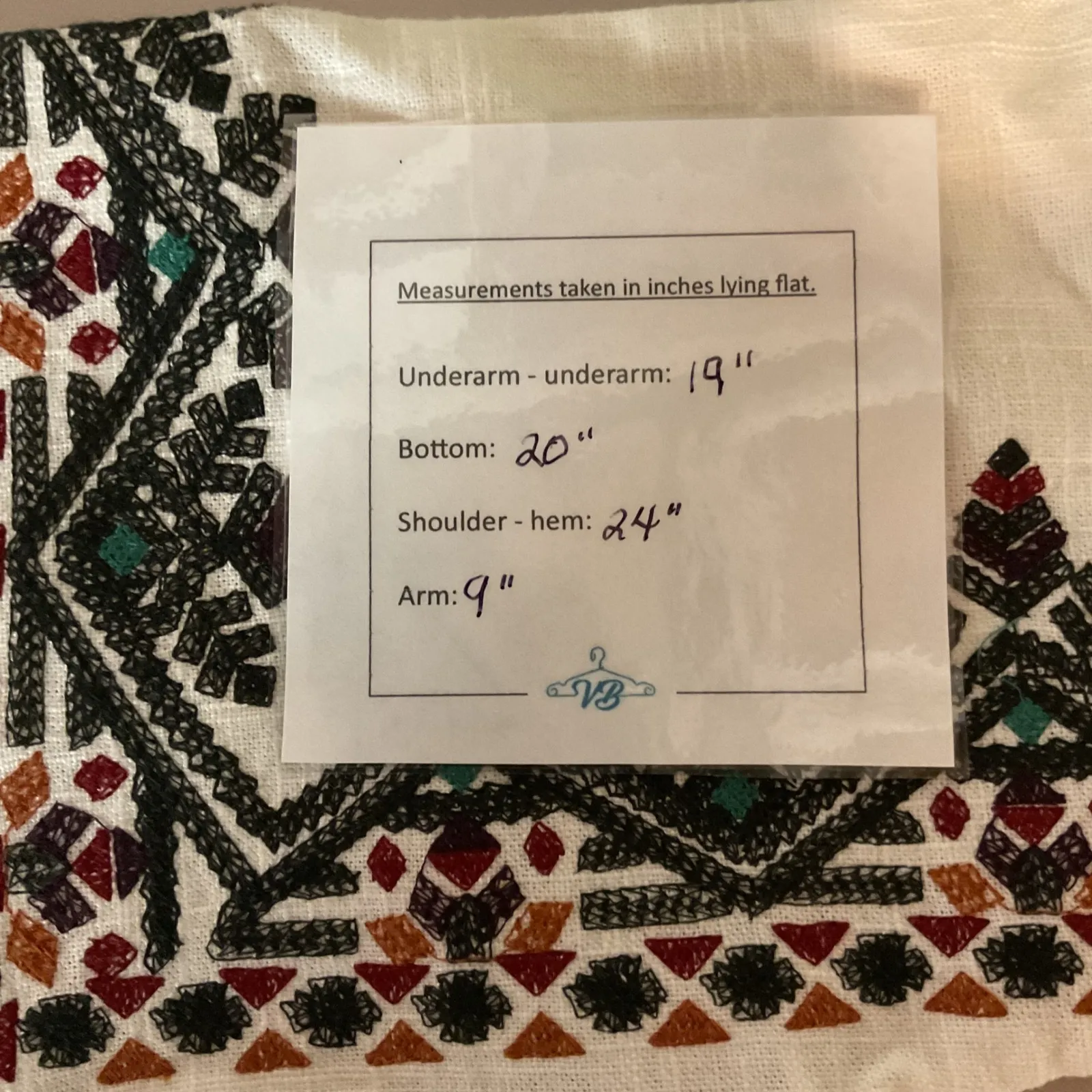 Romeo & Juliet Couture Short Sleeve Embroidered Boho Chic Blouse Top Size Small - Image 7