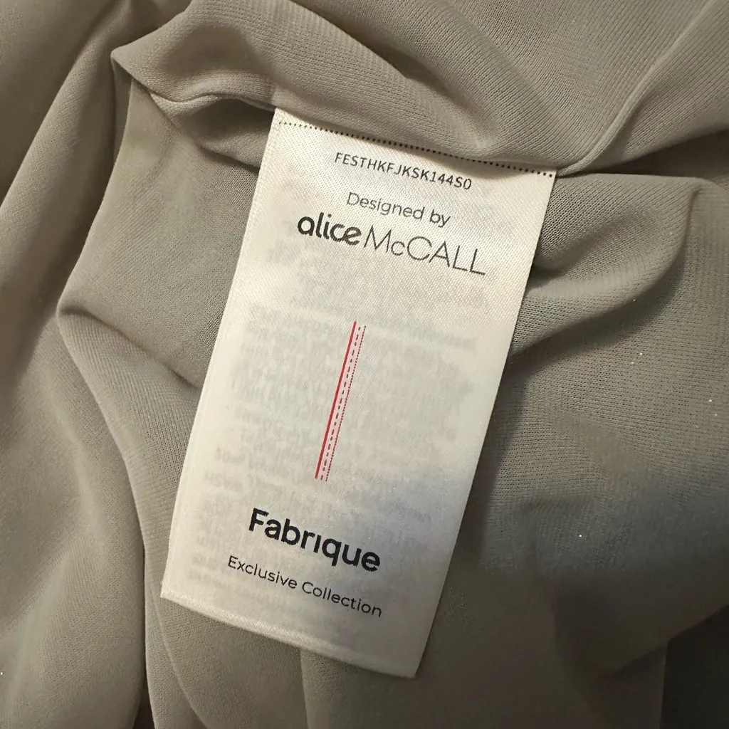 Fabrique x Alice McCall Freya Skirt in Summer Stretch Yarn Knit XS Gray - Image 4