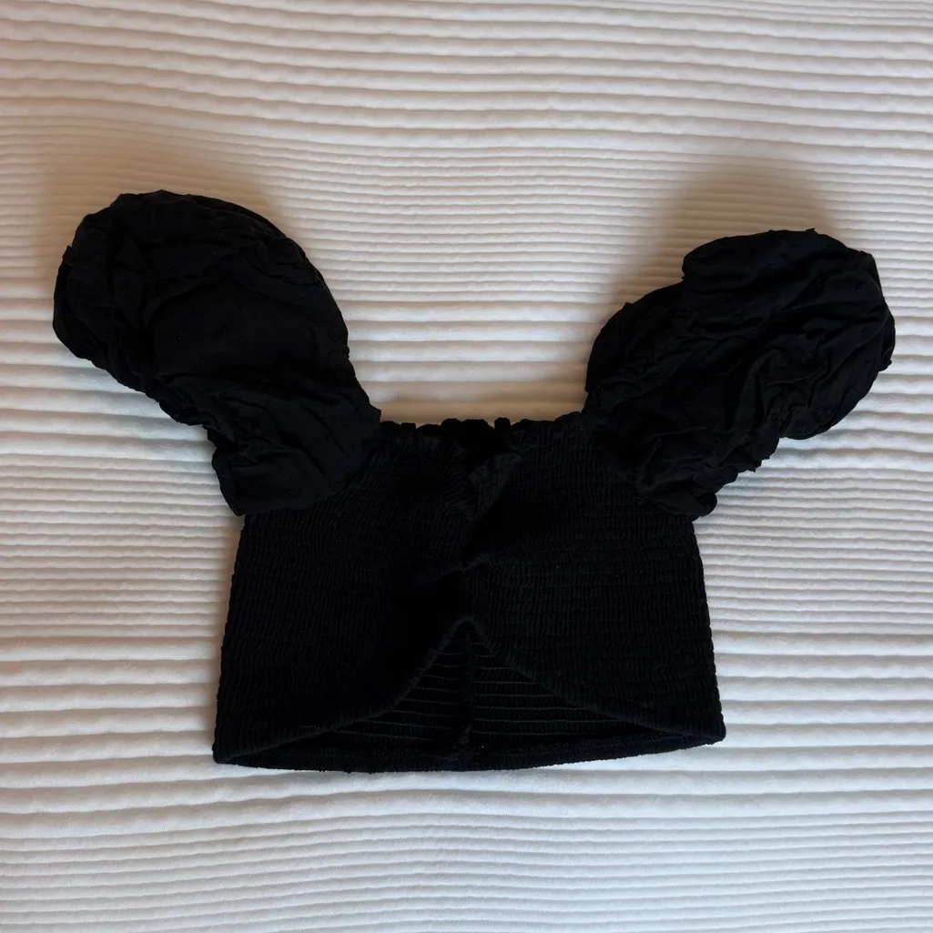 Peixoto Louisa Crop Top Black Size XS - Image 4