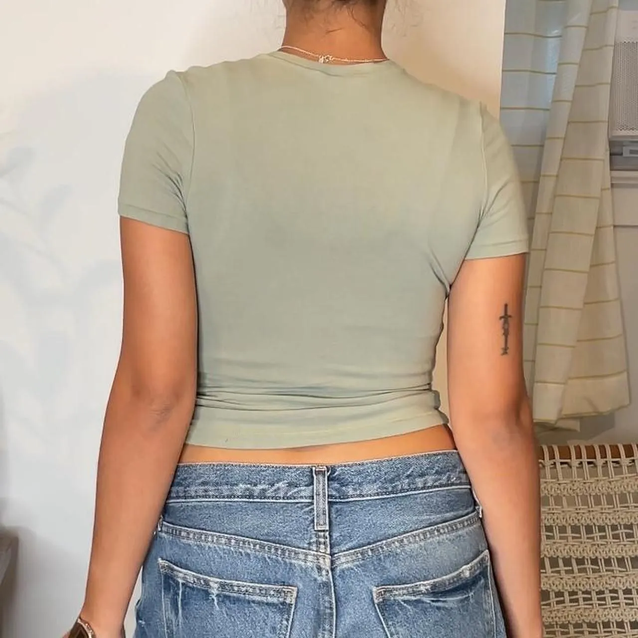 Skims Women's Green Khaki skims top - Image 3