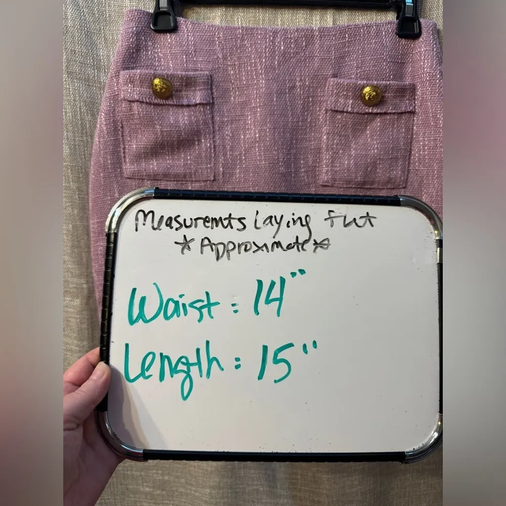 NWOT BISHOP + YOUNG women's parker tweed skirt in lavender light purple size S - Image 8