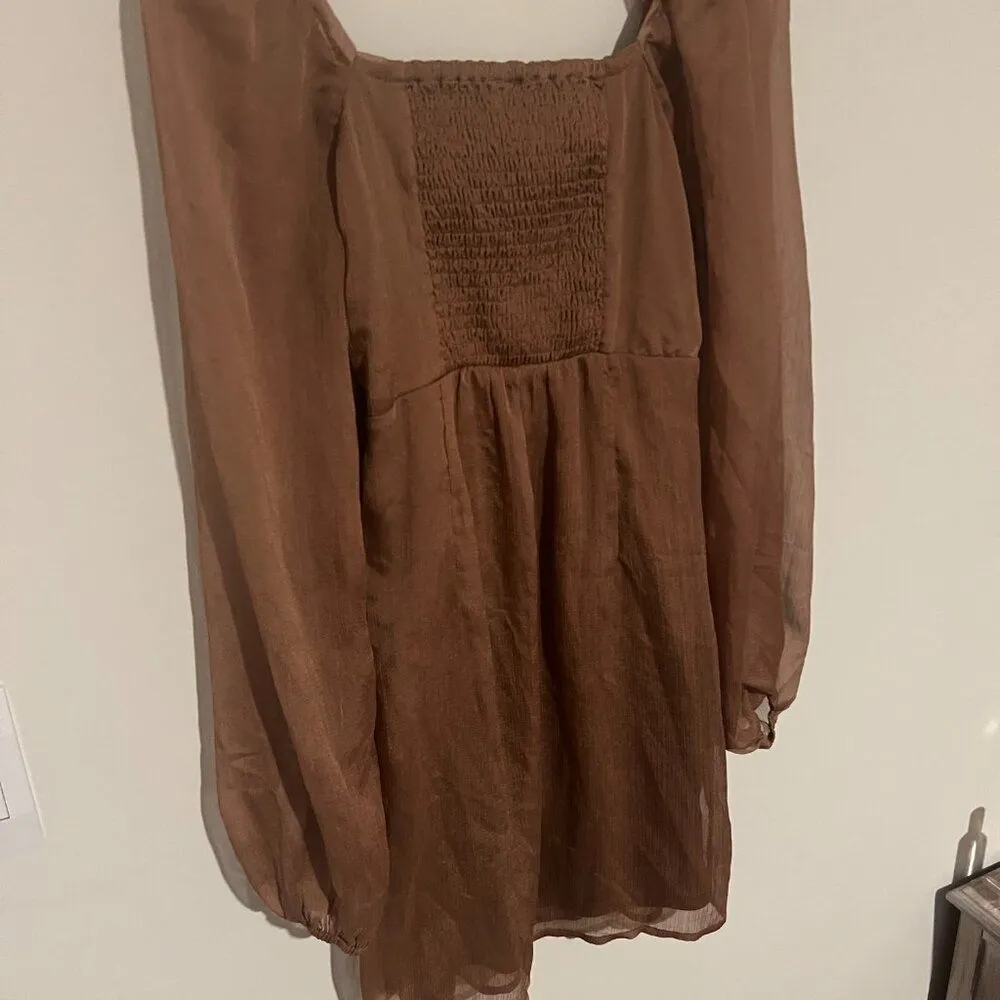 Sadie & Sage small mini dress Brown - Image 10