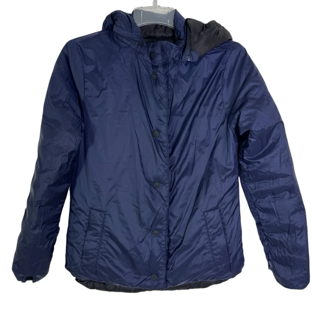Athleta Reversible Pulse Down Jacket Black and Navy Size XS - Image 9