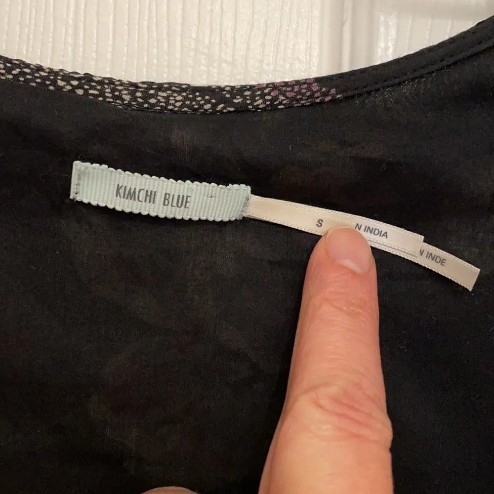 Urban Outfitters Kimchi Blue Navy Floral Sleeveless Mini Dress - Image 2