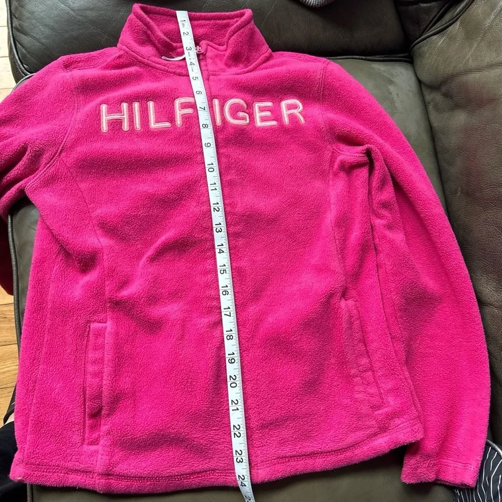 Tommy Hilfiger Pink Casual Logo Zip Up Jacket with pockets - Image 6