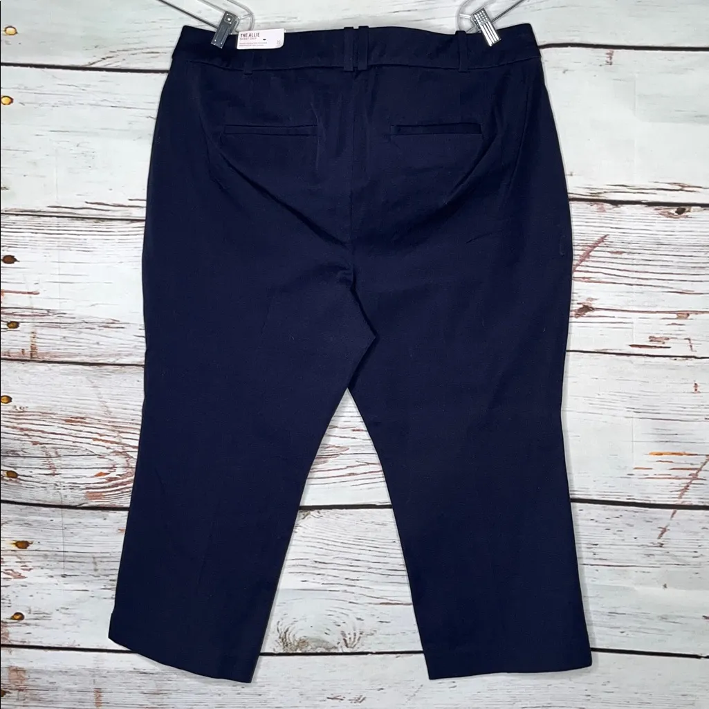 Lane Bryant NWT Size 20 Navy Blue Mid Rise The Allie Skinny Crop Pants - Image 3