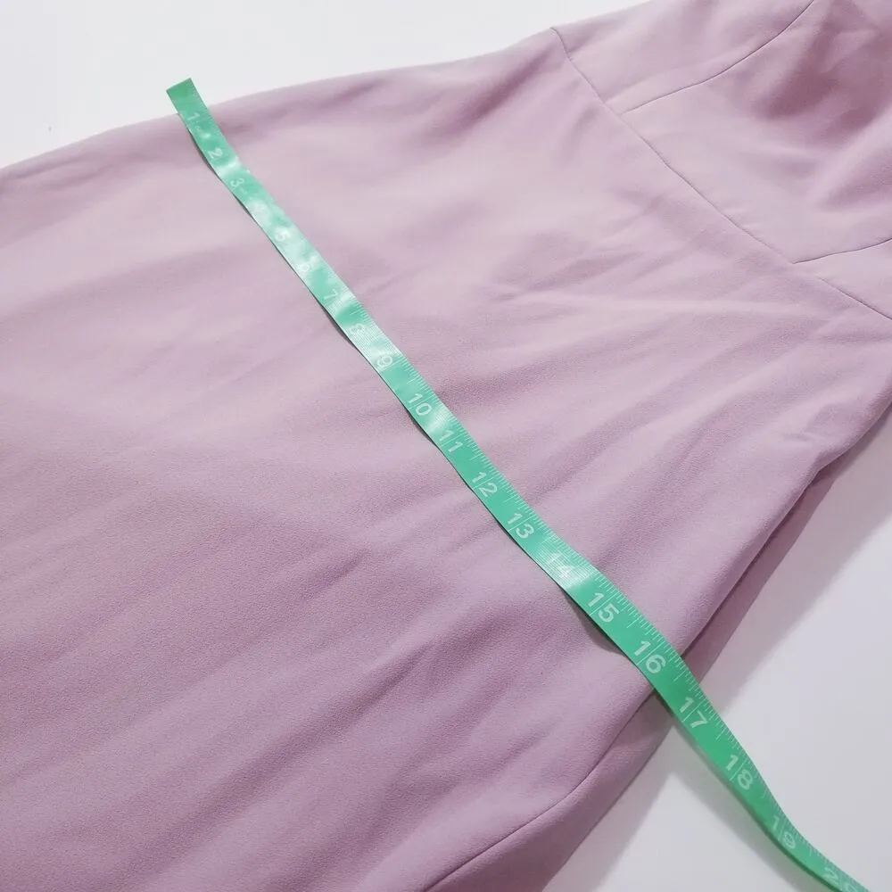 Dessy Collection Suede Rose Bridesmaid Dress Maxi Gown Pink Size 0 - Image 11