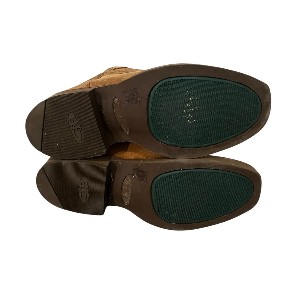 Lucchese 2000 T4106 Brown Leather Suede Embroidered Western Cowgirl Boots 6B - Image 8