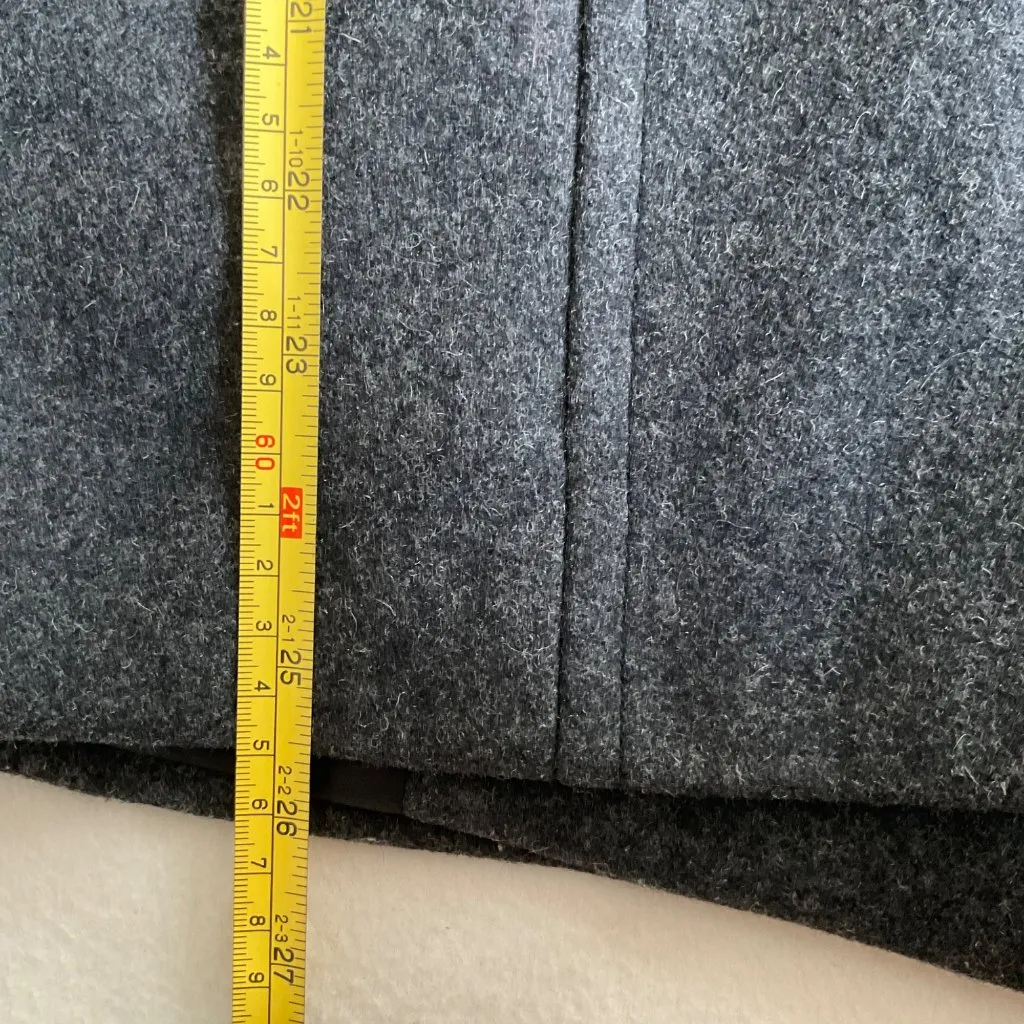 st john's bay women wool coat Gray SZ PETITE S BUST 38 - Image 8