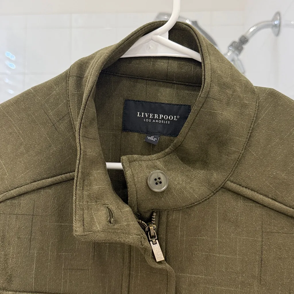 Liverpool Utility Pool Jacket olive green size medium - Image 6