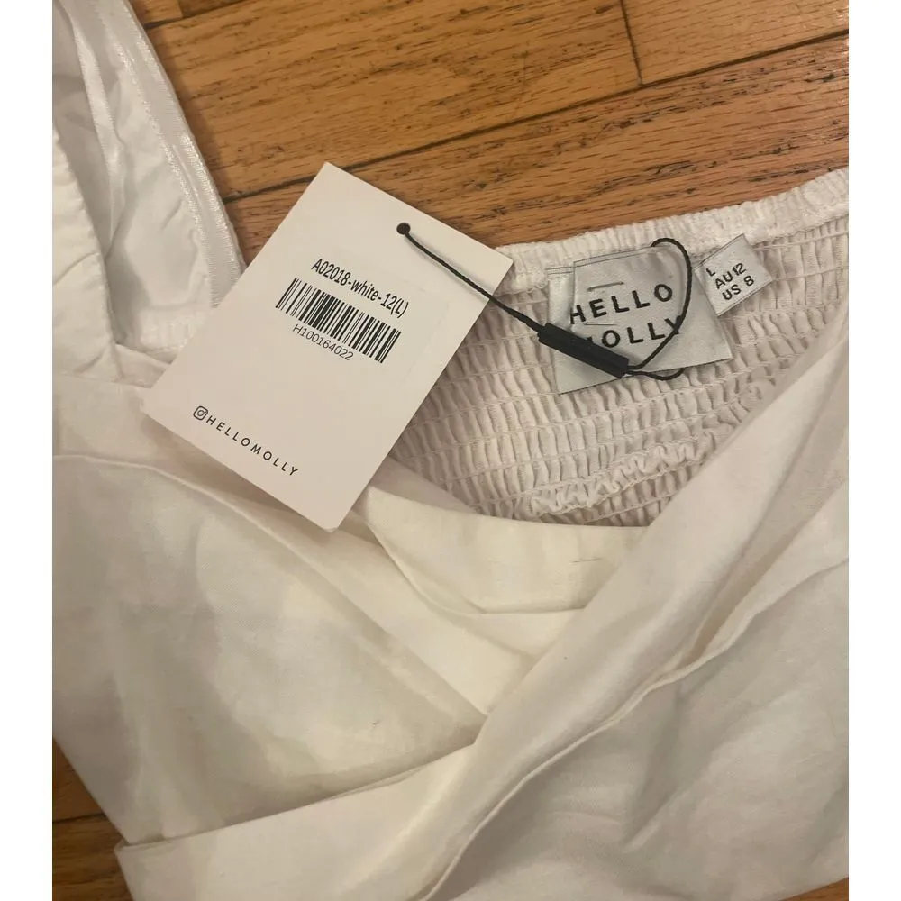 NWT Hello Molly Lady of Mine Crop White large - Image 4