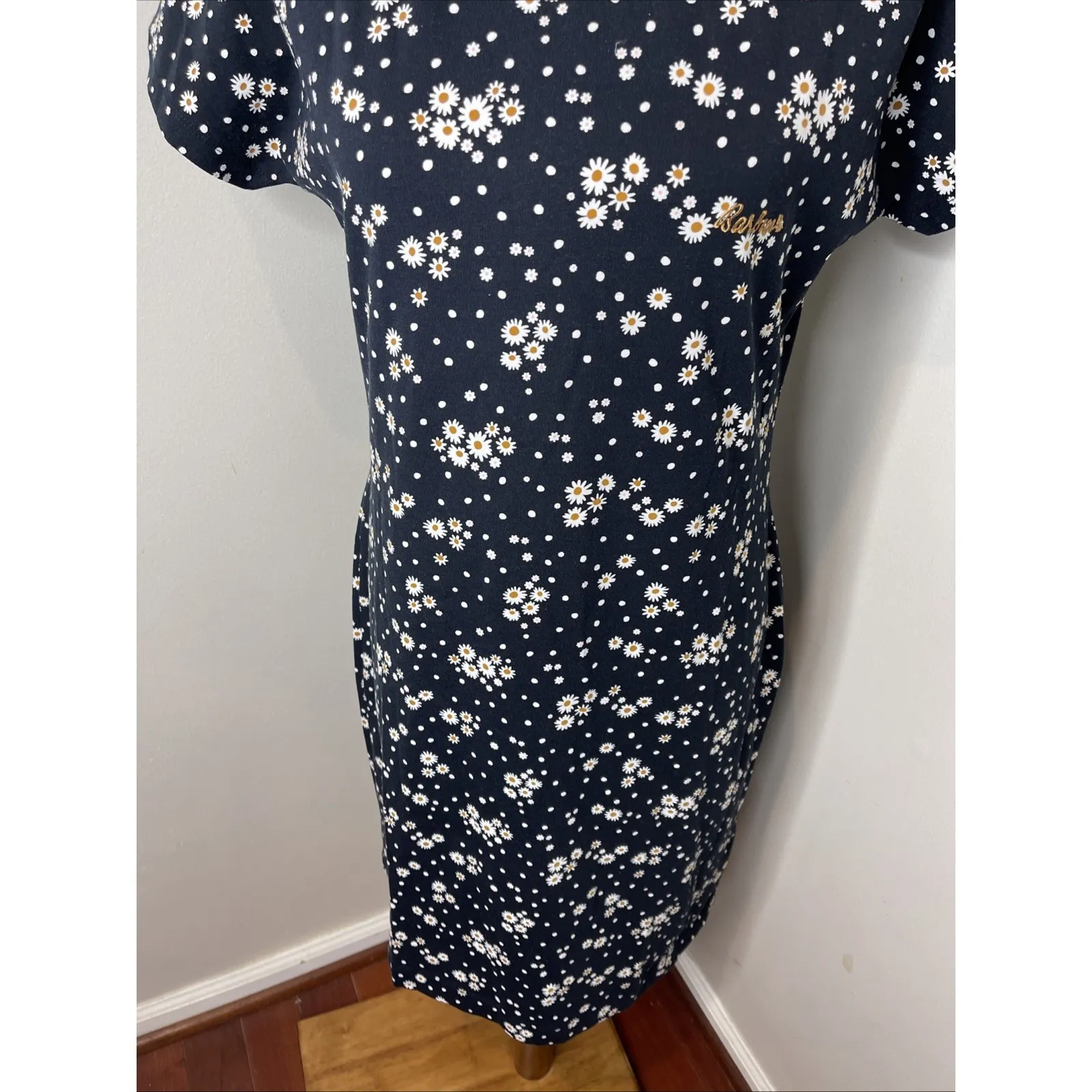 New Babour Harewood Print Dress in Navy Coastal Print US 8‎ - Image 7