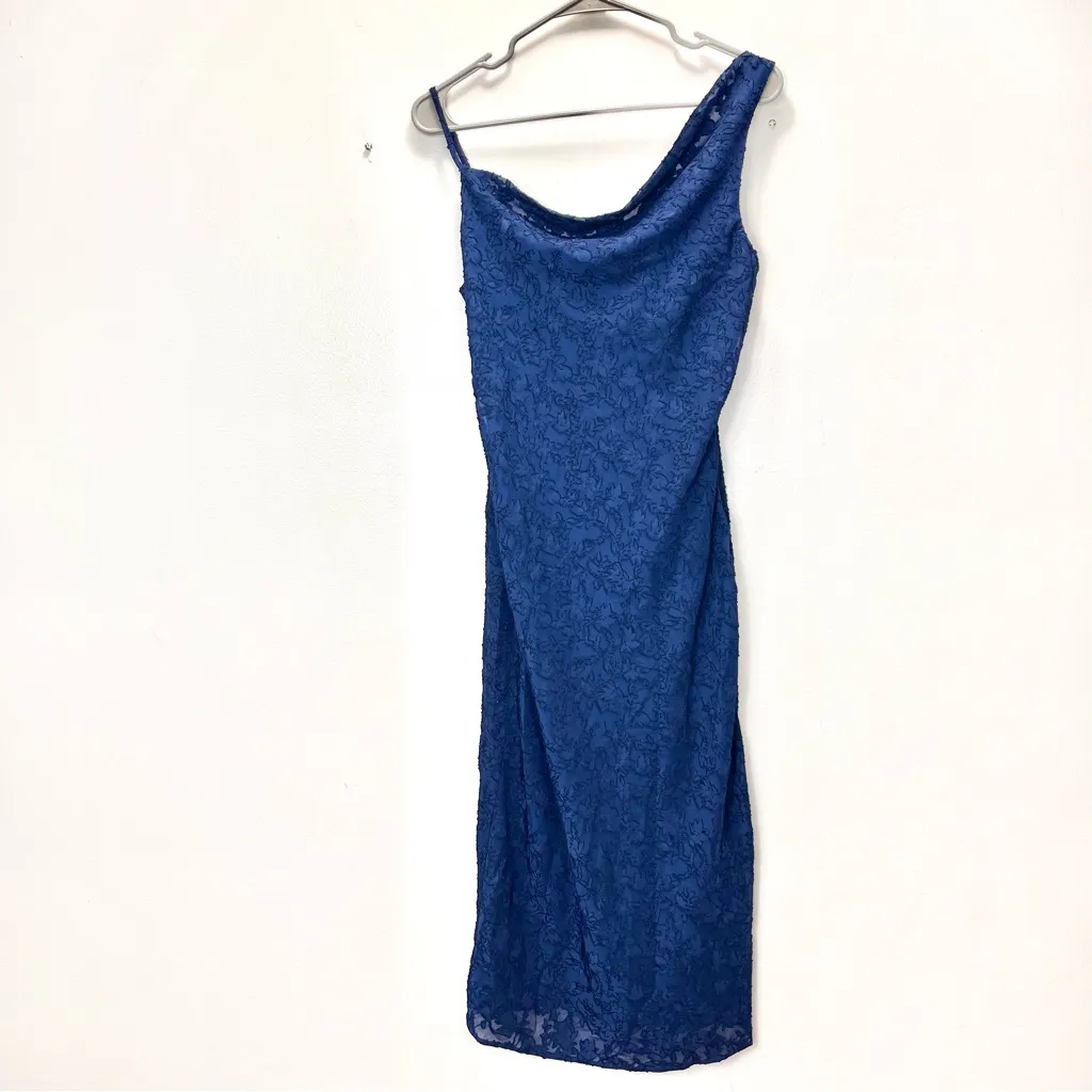 NWT Petal & Pup Entice Dress Navy‎ Blue Cowl Neck Sleeveless Midi Size 6 - Image 7