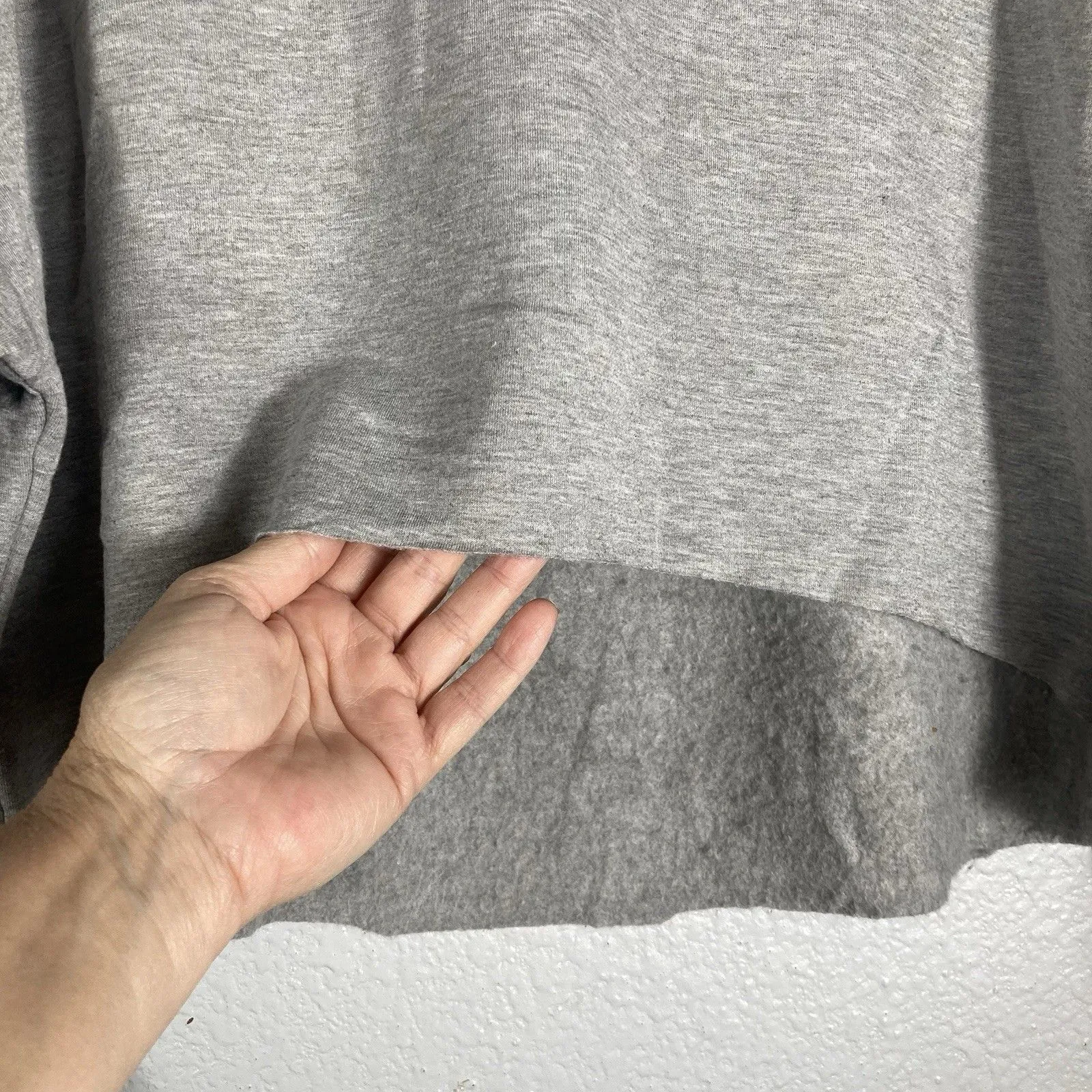 Graphic Western Sweatshirt Kick Rocks Cowboy Oversized Cropped Womens XS Raw Hem - Image 4