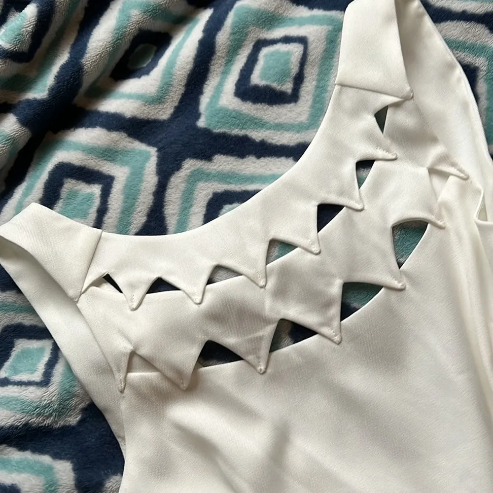 Flirting with Danger Cutout Ivory Dress - Image 4