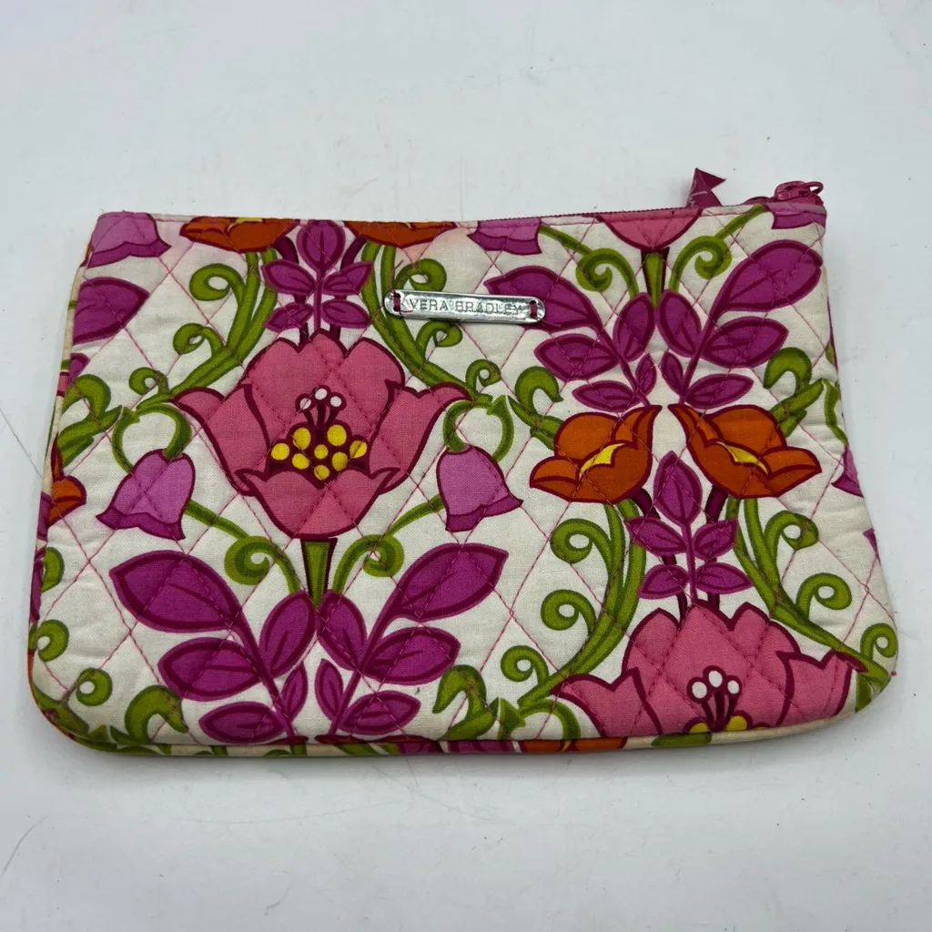 Vera Bradley Small Quilted Cosmetic Travel Bag Retired Lilli Bell Pattern - Image 2
