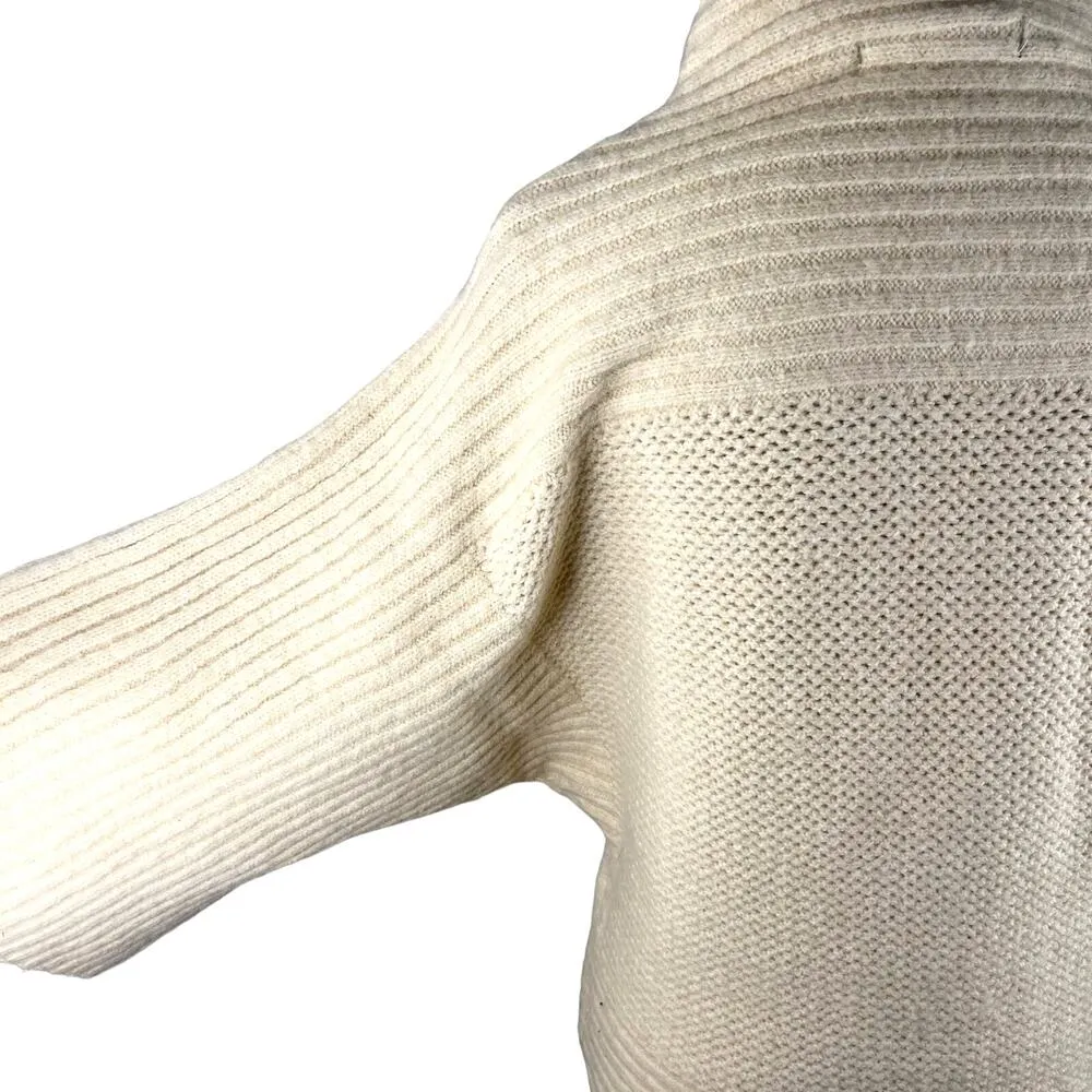 Marc New York Sweater Cream Beige XS Dolman Sleeves Mock Neck New - Image 6