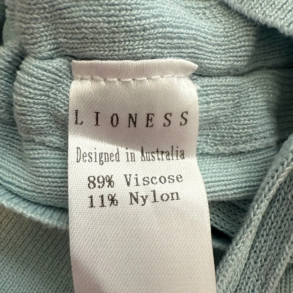 NWOT Lioness Military Minds Mini Dress Women's XXS Baby Blue Ribbed Hello Molly - Image 12