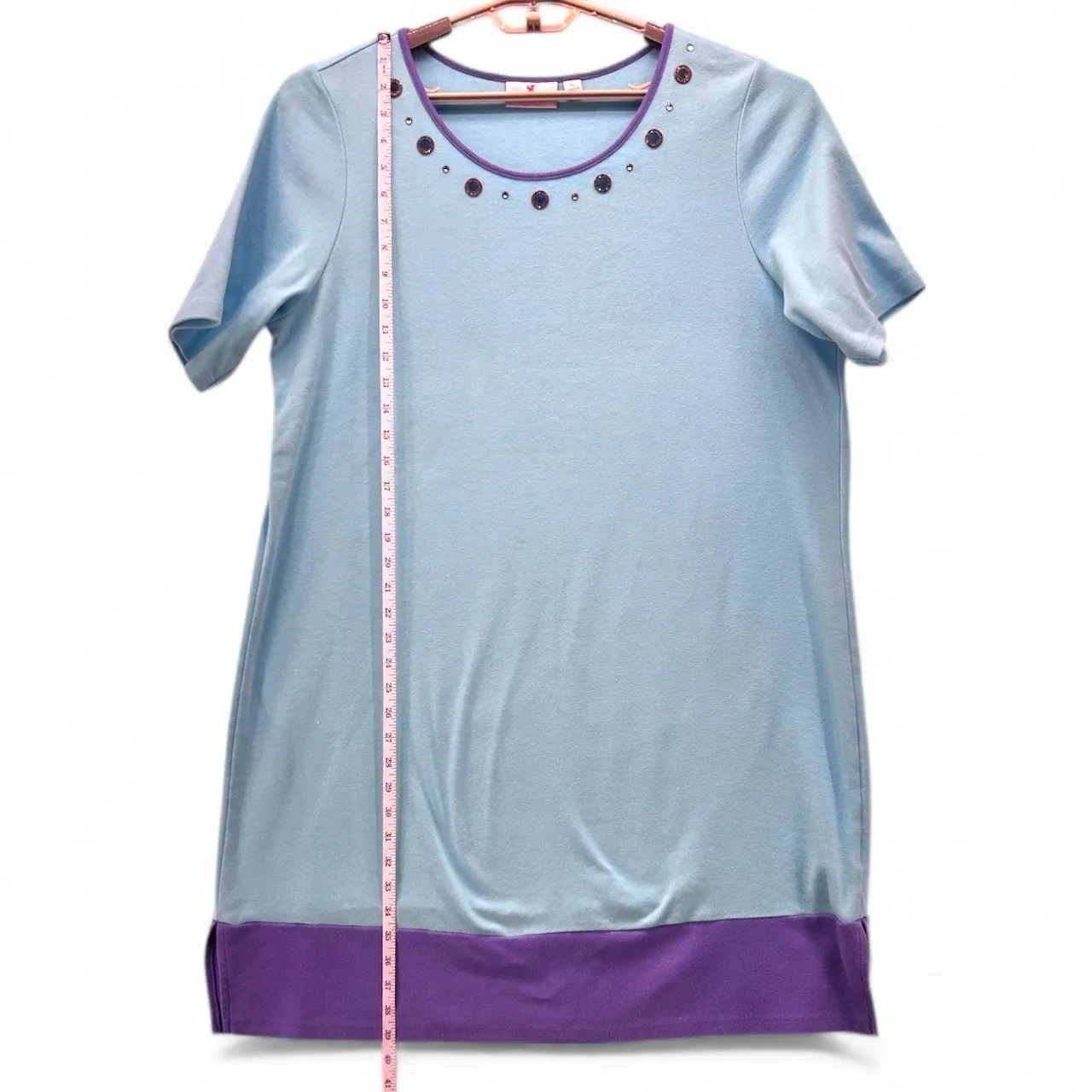 Quacker Factory Sleep‎ Dress XL Blue - Image 12