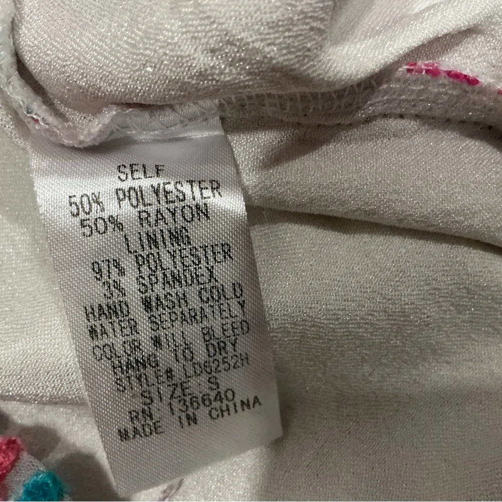 Latiste by Amy off the shoulder mini dress satin white with embroidery sz S - Image 3