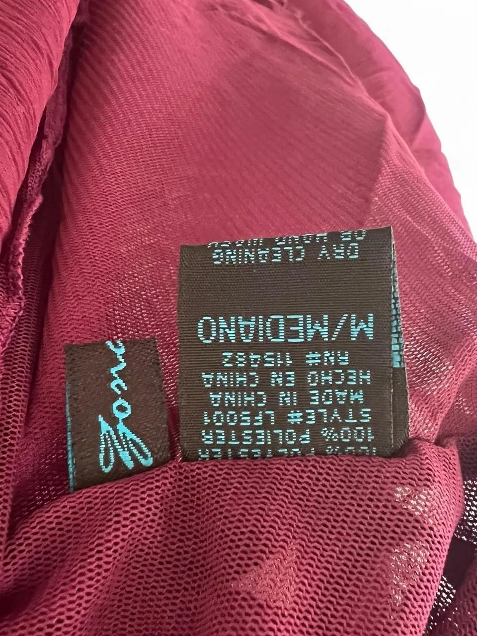 Y2K Women's Purple Chiffon Beaded Top Size M - Image 5