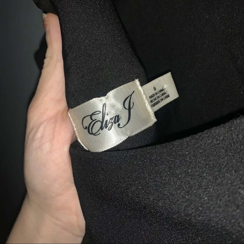 Eliza j black rhinestone mock neck sheath dress - Image 8