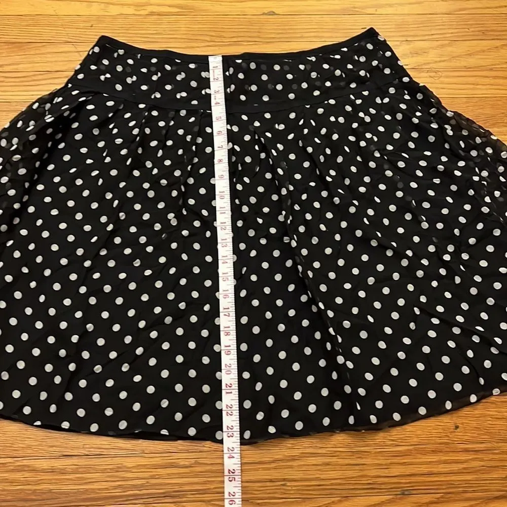 Lauren  pleated polka dot silk skirt 16 - Image 6