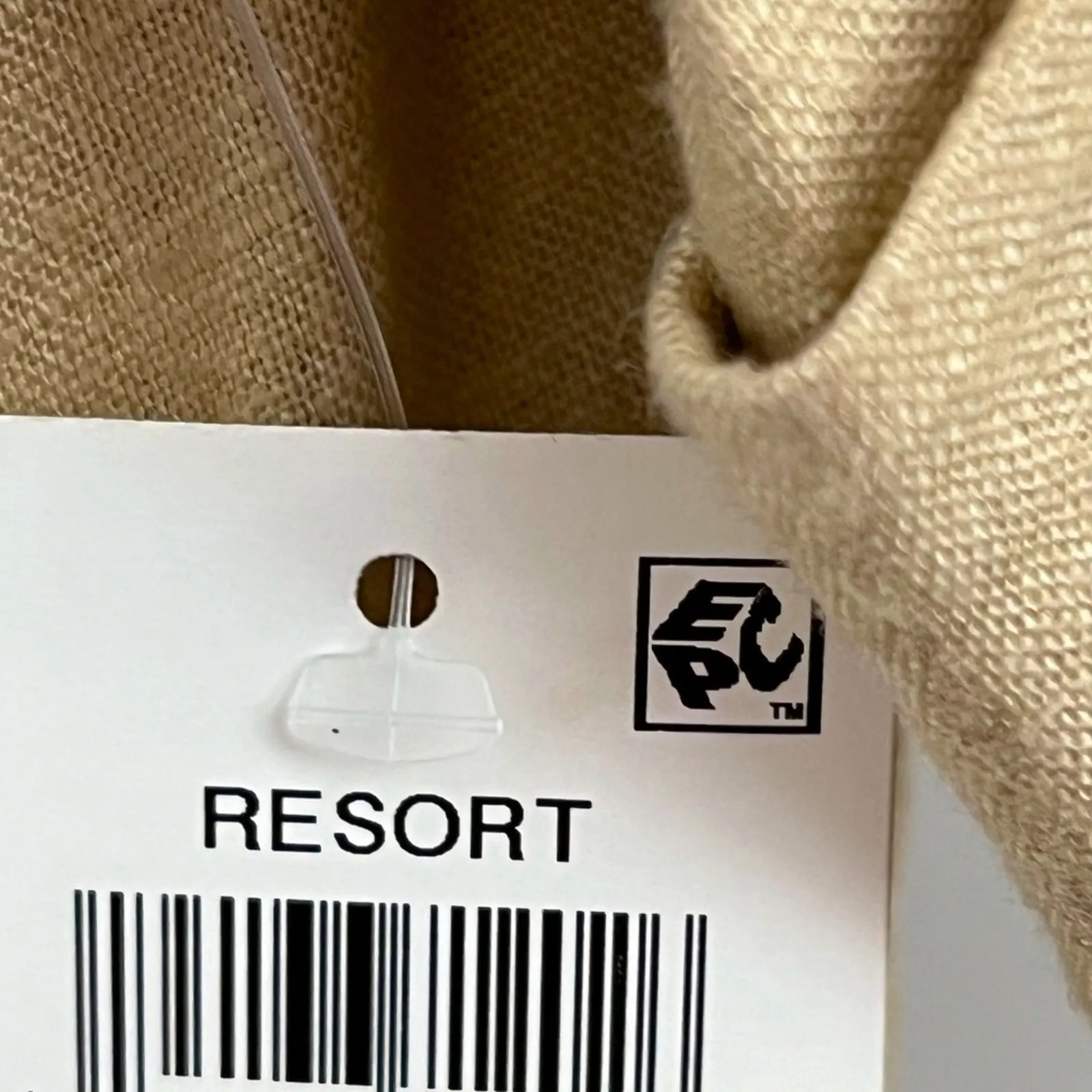 Womens XL Romper Shorts Linen Jumpsuit Classic Resort Elegant Preppy Boho Cruise Tan - Image 8