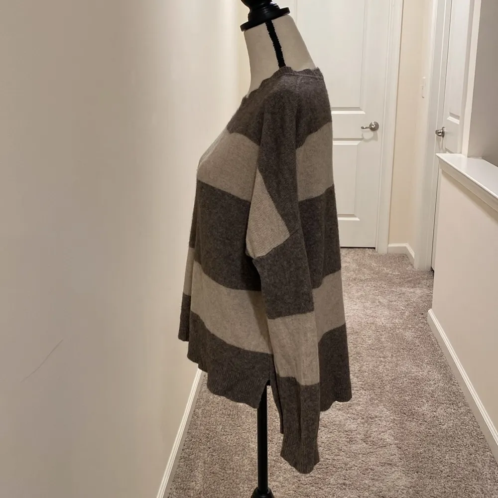 Vince Striped Wool Sweater, Size Small - Image 5