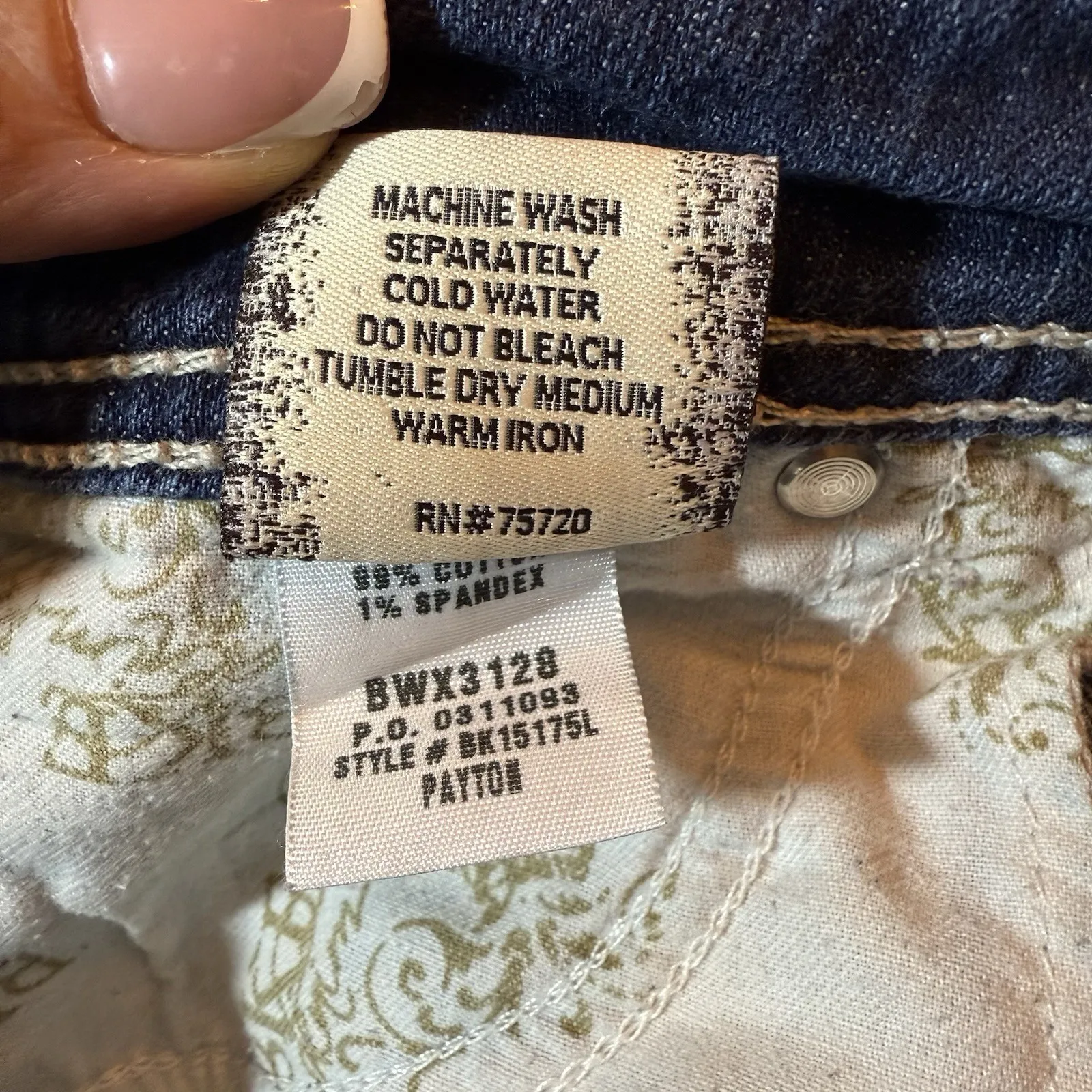 BKE Payton Boot Stretch Mid Rise Dark Wash Jeans 29 *Different Inseams 28" & 29" - Image 9