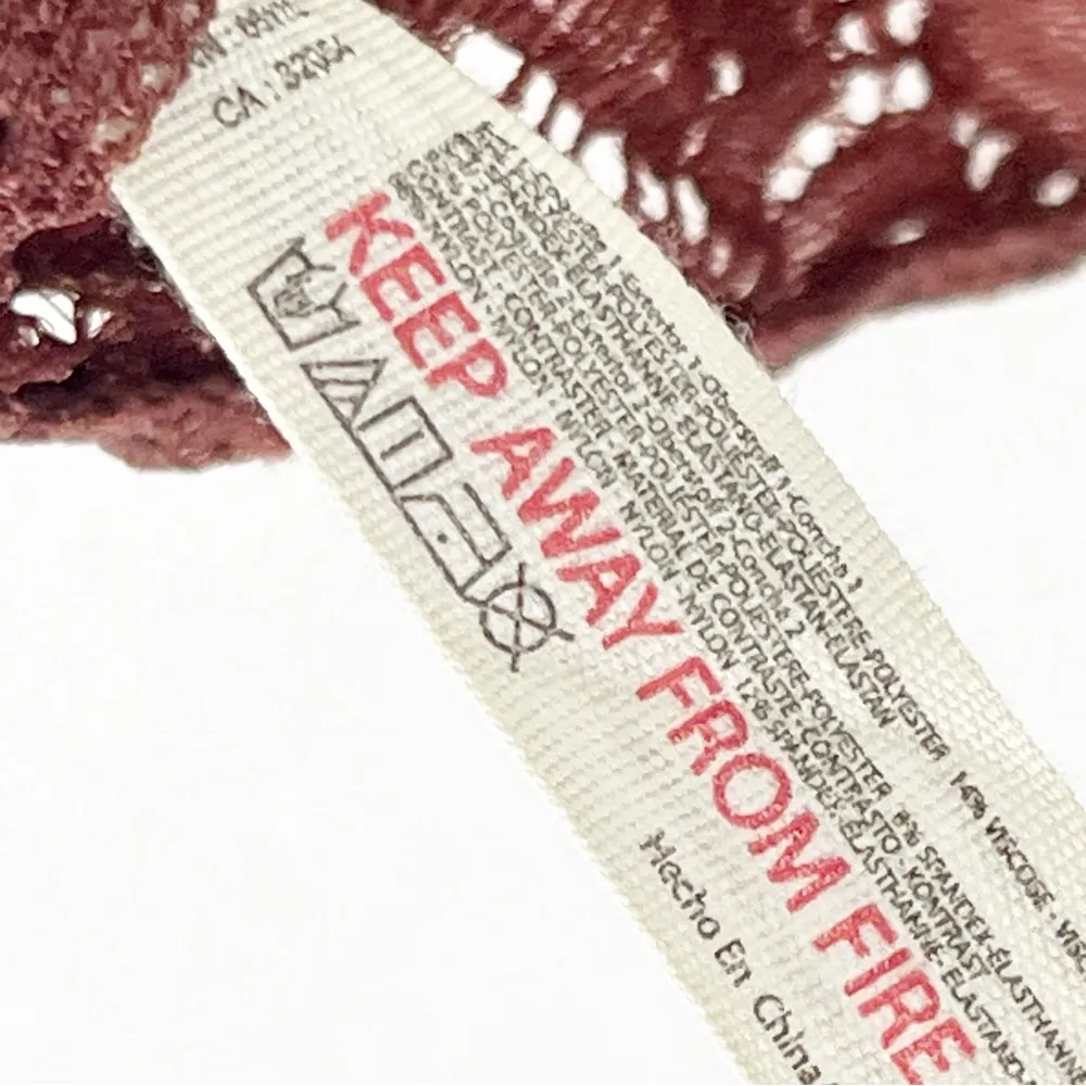 INTIMATELY FREE PEOPLE Double Dare Chocolate Lace Corset Thong Bodysuit Size XS - Image 4