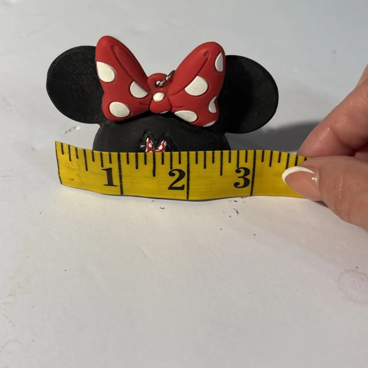 Authentic Original‎ Disney Parks Minnie Mouse Ears Rubber Keychain - Image 4