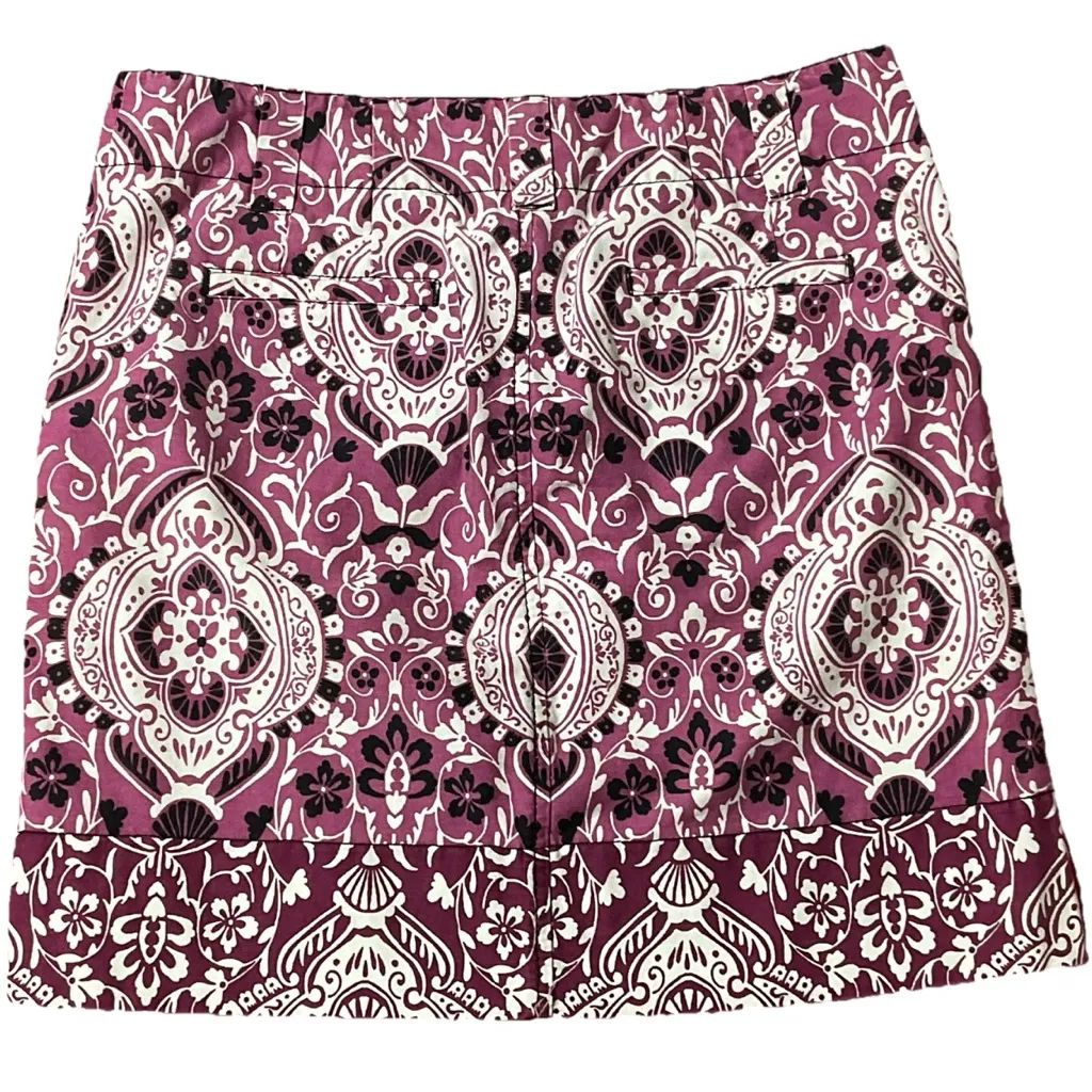 Ann Taylor LOFT Women’s Sz 4 Purple Floral Mini Skirt - EUC - Image 2