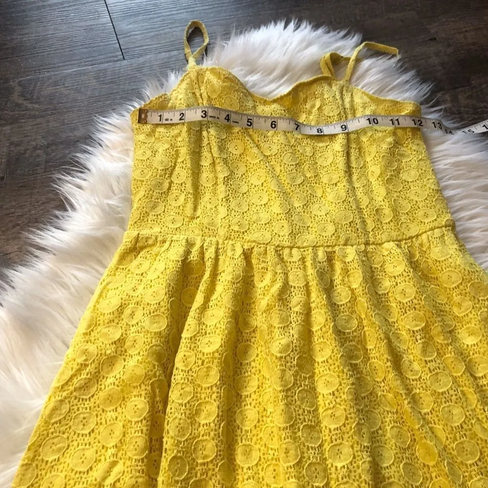 Mossimo Supply Co Patterned Yellow Dress - Image 4