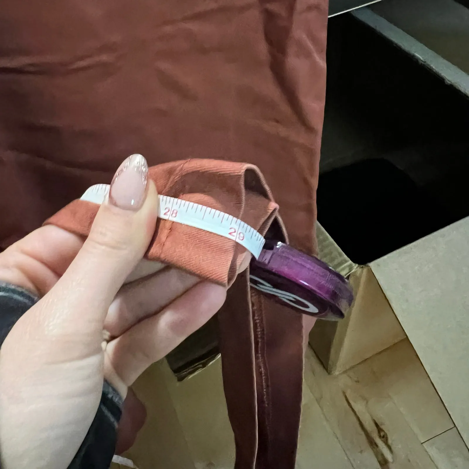 Sweet Baby Jamie Rust Brown High Rise Paperbag Pleated Wide Leg Belted Pants 10 - Image 11