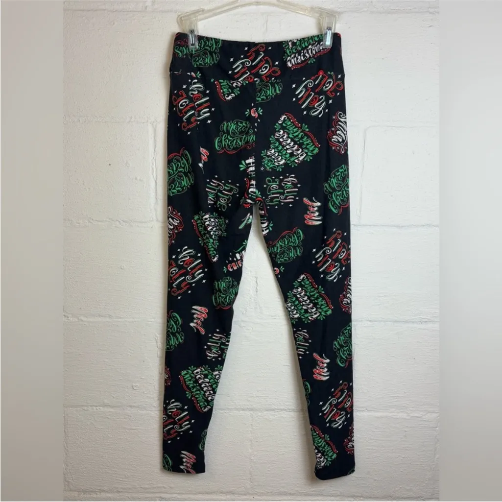 Lularoe Woman’s Full Length Comfy Christmas Festive Holidays Leggings One Size - Image 5